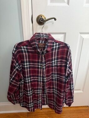 Mountain Ridge Men's Red Plaid Flannel Shirt